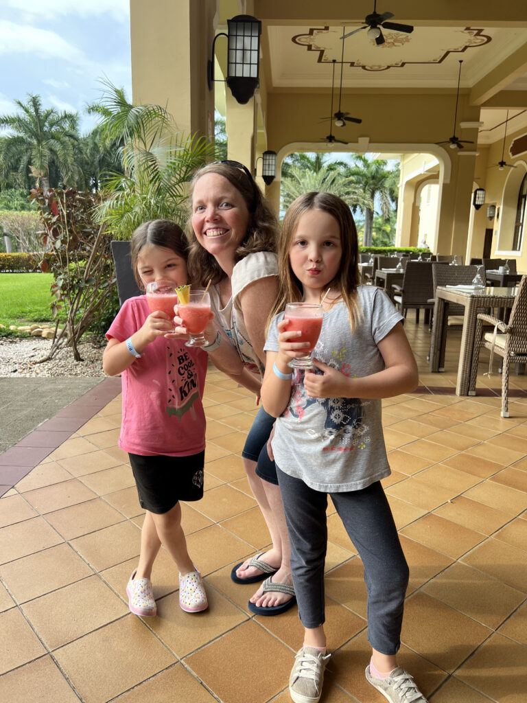 Getting drinks at riu guanacaste