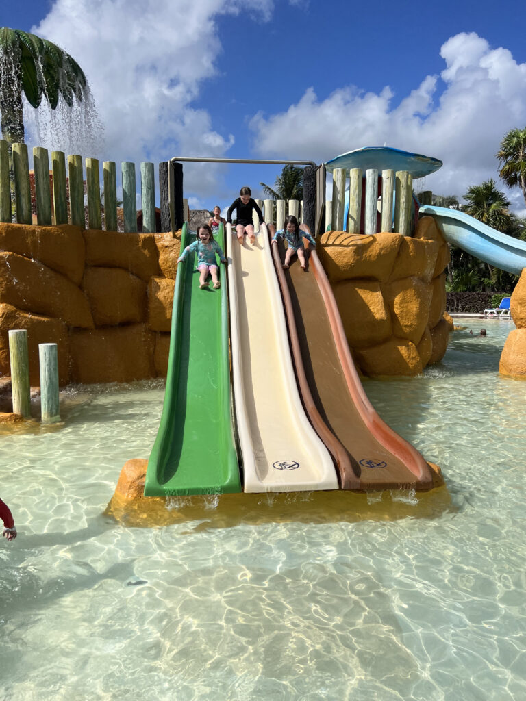 Slides at pool at bahia prinicipe tulum